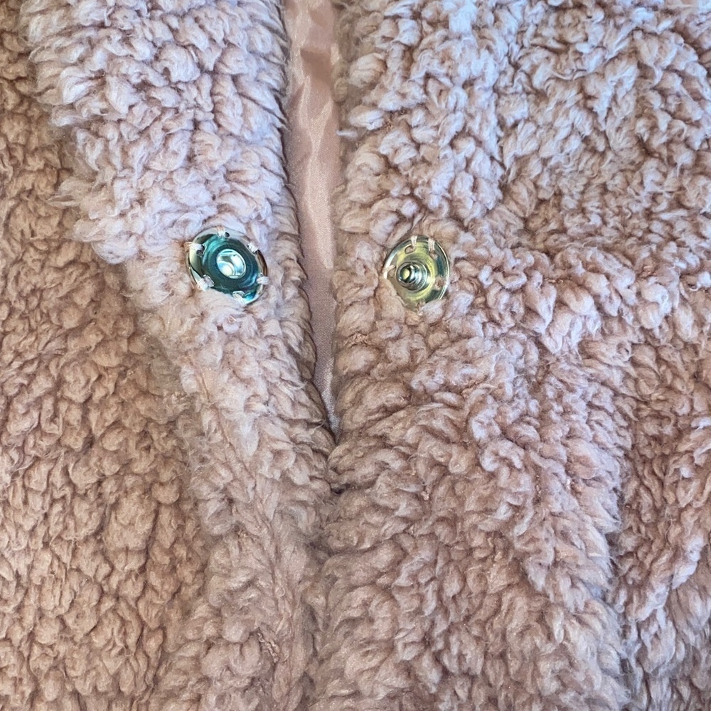 Impressions Pink Sherpa Puffer Coat 🆕 - Picture 5 of 16
